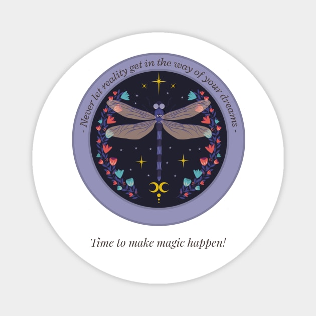 Dragonfly Dreamer - Dreams Magnet by Tip Top Tee's